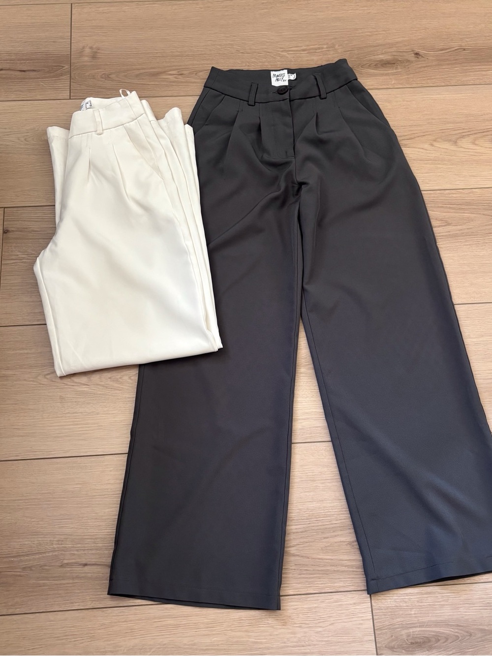Princess Polly Ivory Wide Leg Trousers